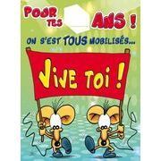 Carte Maxi Ze Souris - Pour tes .... ans! On est tous mobilisés... - 30x40 cm